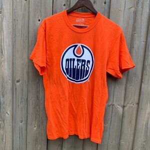 Edmonton Oilers Big Logo T Shirt Large